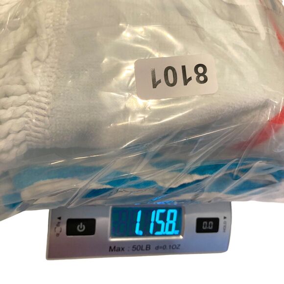 Rodan + Fields Lot Of 2 Blue Wave Beach Towels With Logo Fringe - Picture 6 of 14